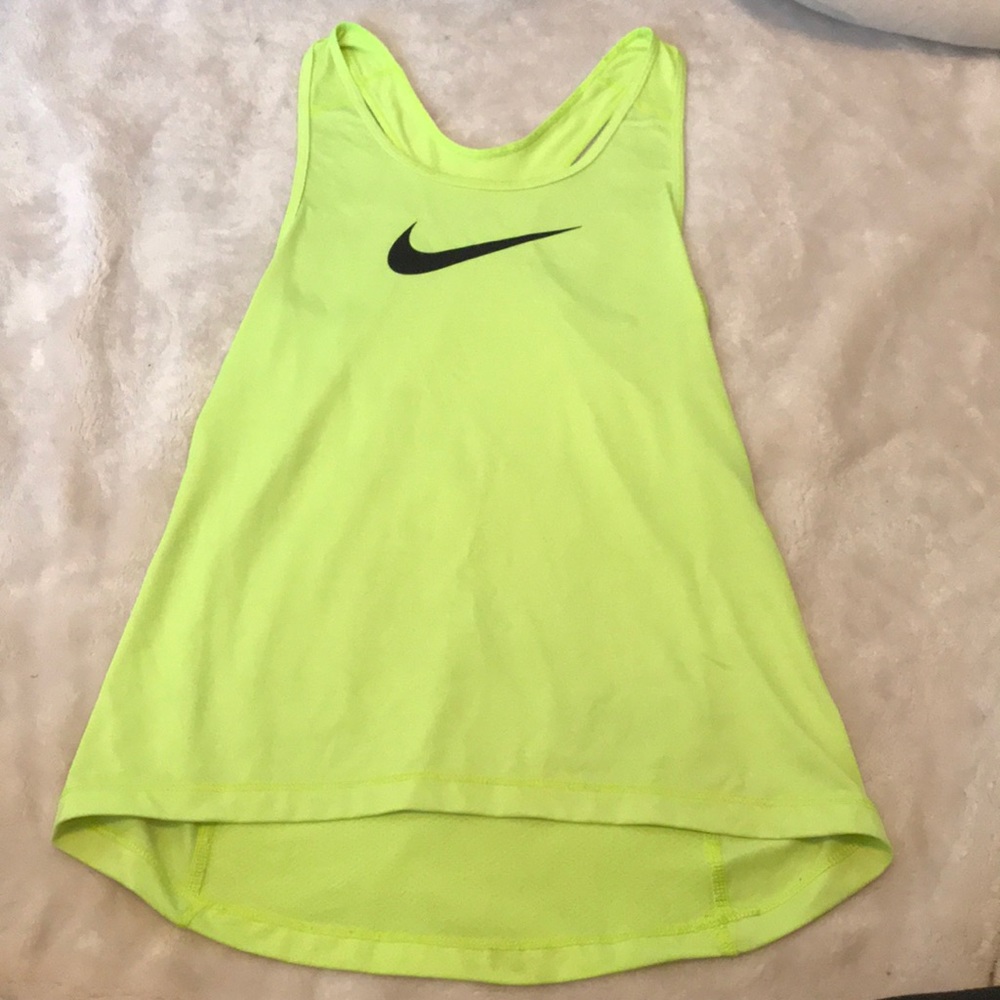 Yellow Nike tank top